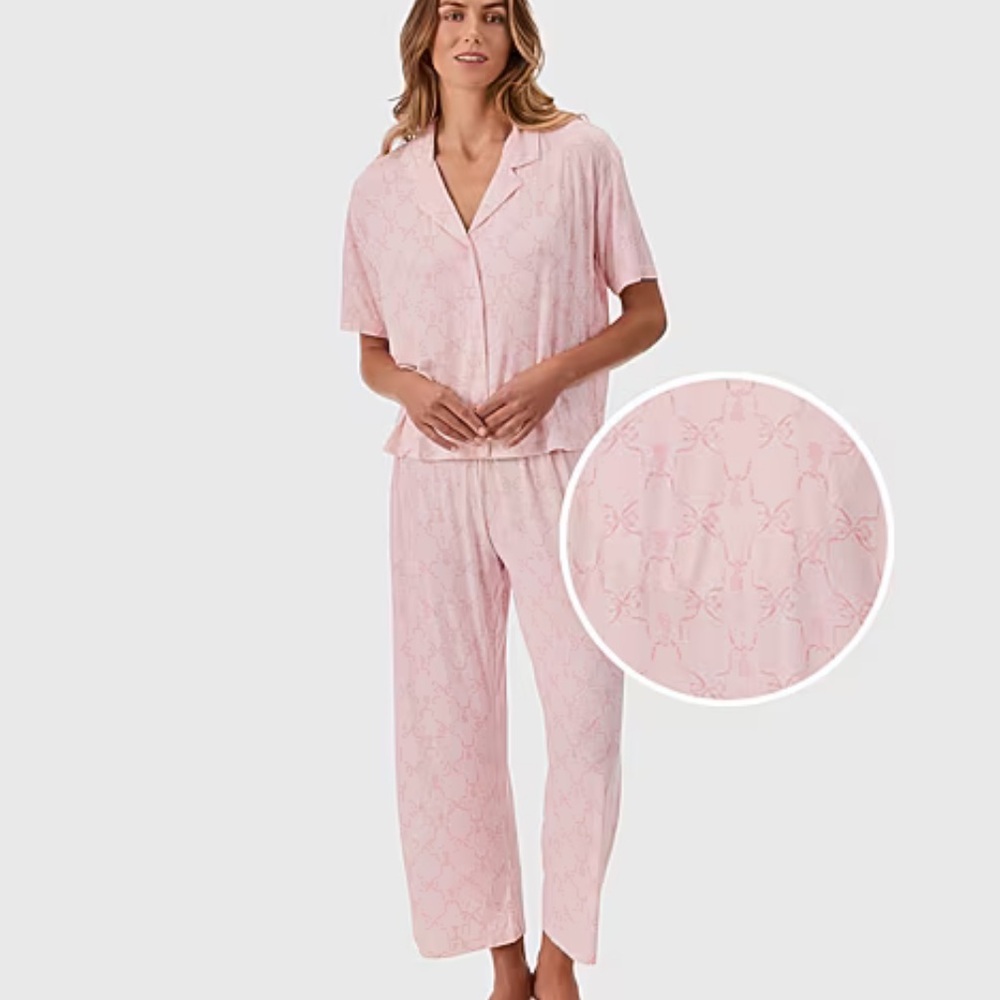 Women's Martha Stewart Pink Pajama Set Sz XL NWT
